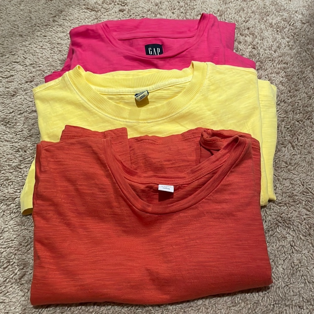 NWOT old navy Gap t-shirt dresses. Womens size large L set of three